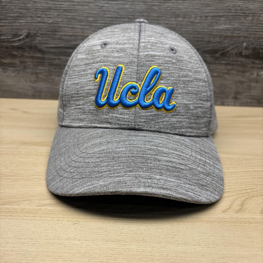 UCLA Bruins Hat Cap Strap Back Mens One Size Gray NCAA Football Top Of The World